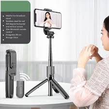 Wireless Selfie Stick Tripod Stand with Light Bluetooth Remote