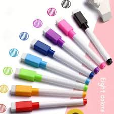 8pcs/Set Bullet Tip 11.3*1cm Small Size No Magntic Whiteboard Marker