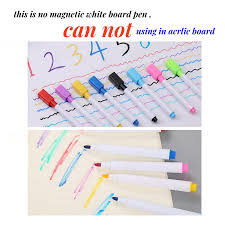 8pcs/Set Bullet Tip 11.3*1cm Small Size No Magntic Whiteboard Marker