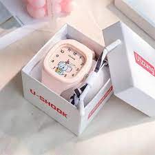 New Lovely Kids Watch Square Luminous Watch